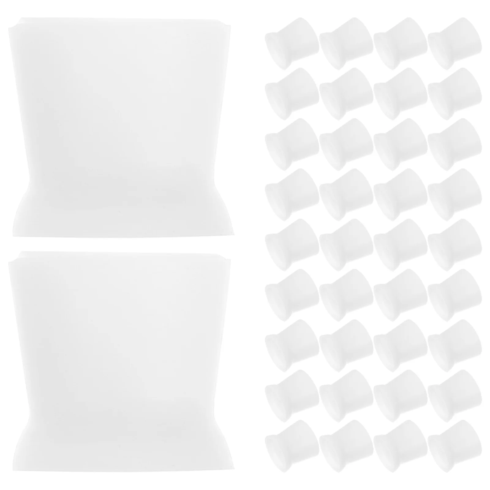 300 szt. Silikonowych pojemników na tusz pigmentowy do tatuażu, pogrubione, stabilne utrzymywanie koloru, do microbladingu brwi, makijażu ust, profesjonalne.