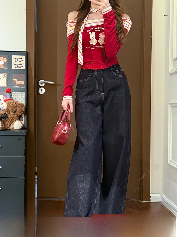 

Sweet And Spicy Sle Вязаный топ с лямкой на плечах Женский облегающий длинный свеч Ne Hanging на одно плечо для ранней осени