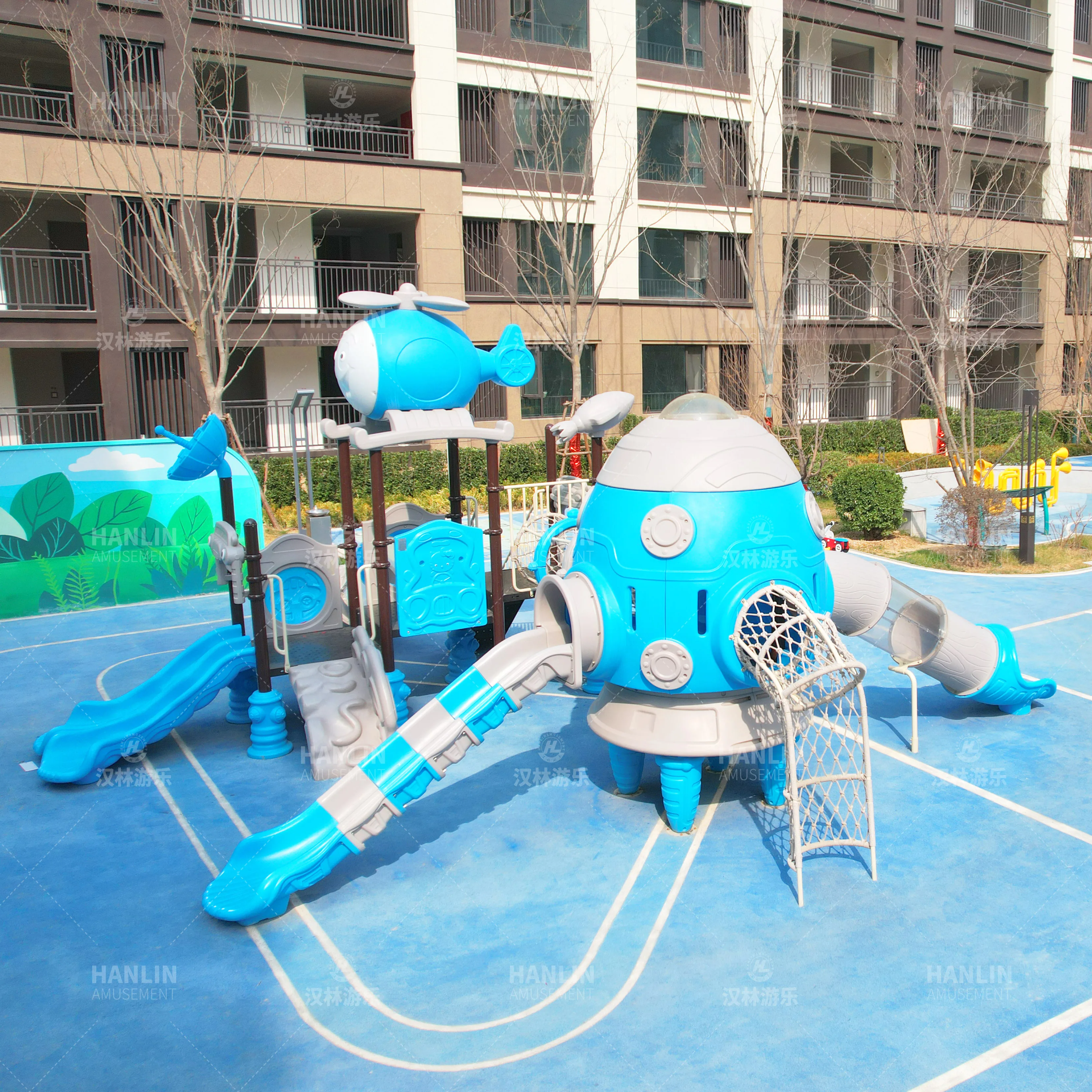 Commercial Outdoor Playground  - Outdoor Kid Friendly ulasan dan harga