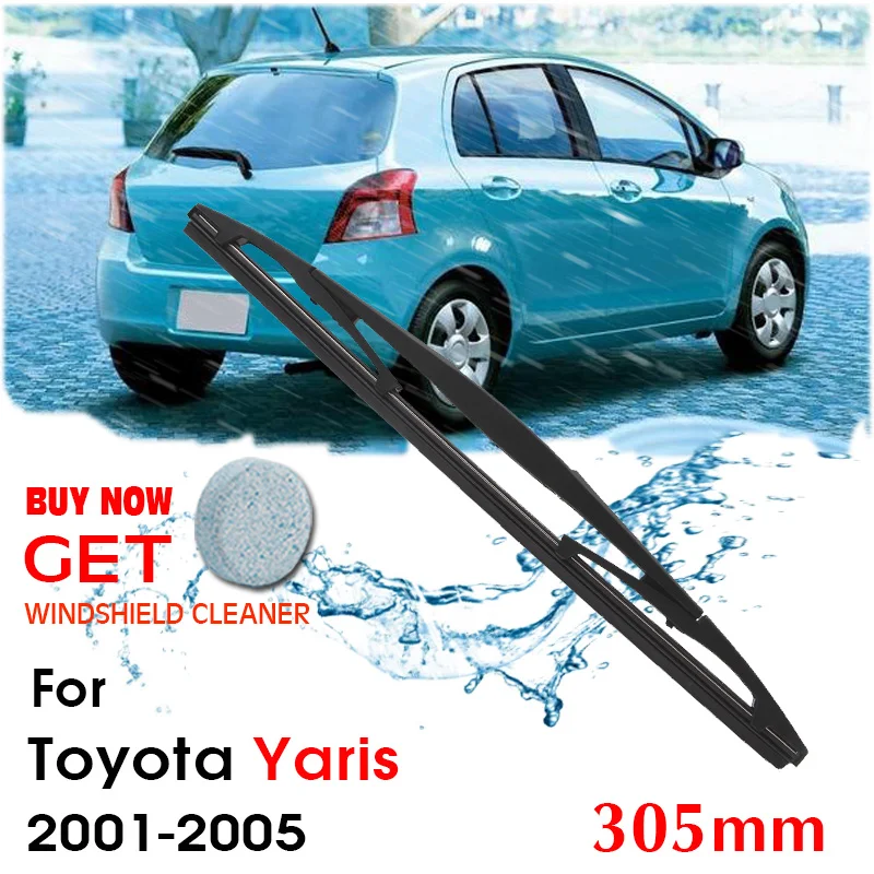 

Car Wiper Blade Rear Back Window Windscreen Windshield Wipers For Toyota Yaris Hatchback 305 mm 2001-2005 Auto Accessories