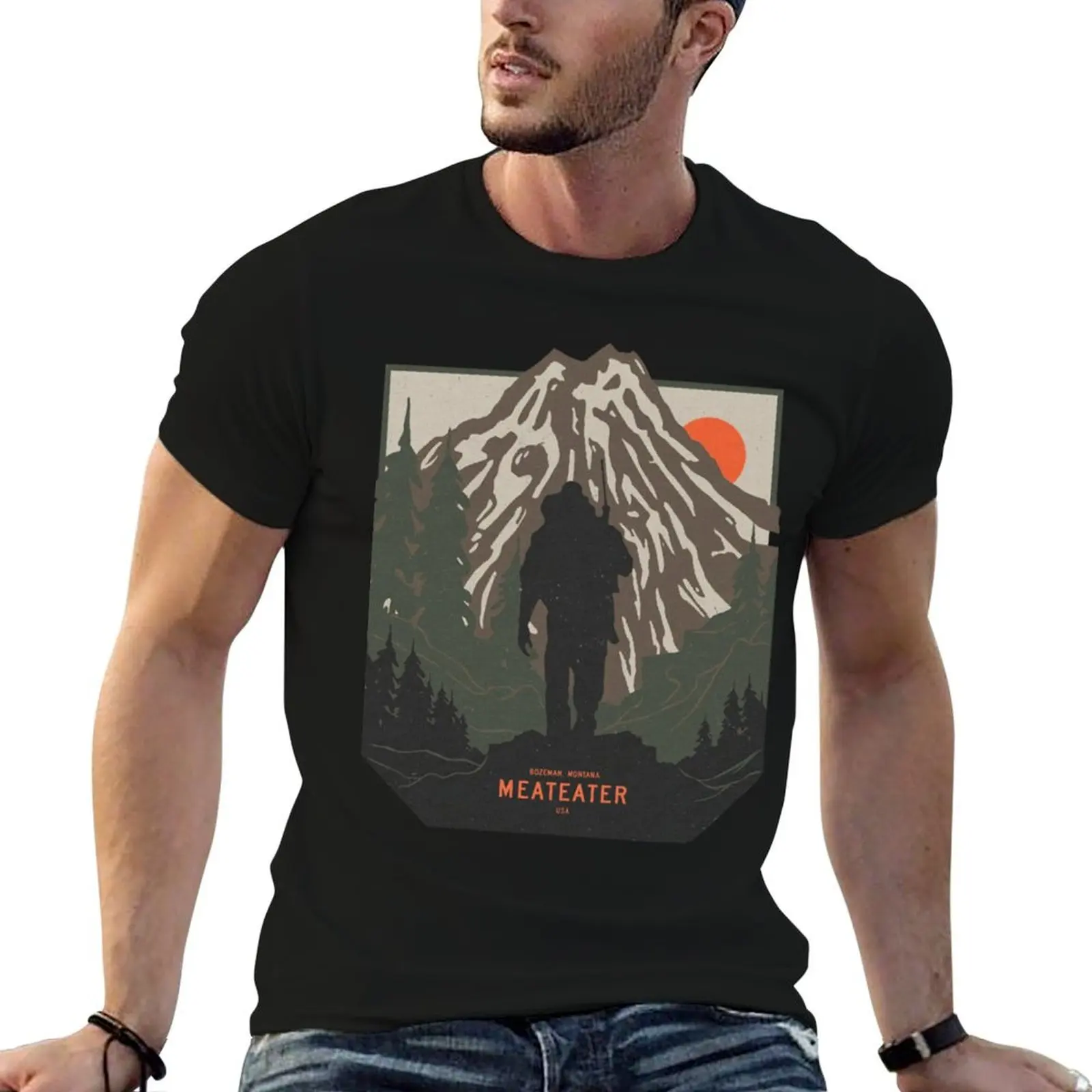 

man shirt t T-Shirt tshirt ON graphic THE HUNT Meateater man - Essential