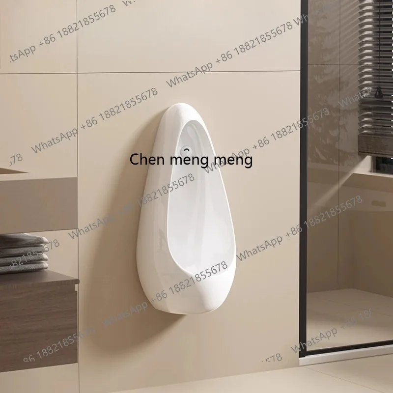 Ceramic urinal fully automatic induction urinal household wall-mounted standing urinal