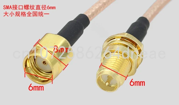 Cable de extensión SMA de señal Wifi, adaptador macho a hembra, RG174