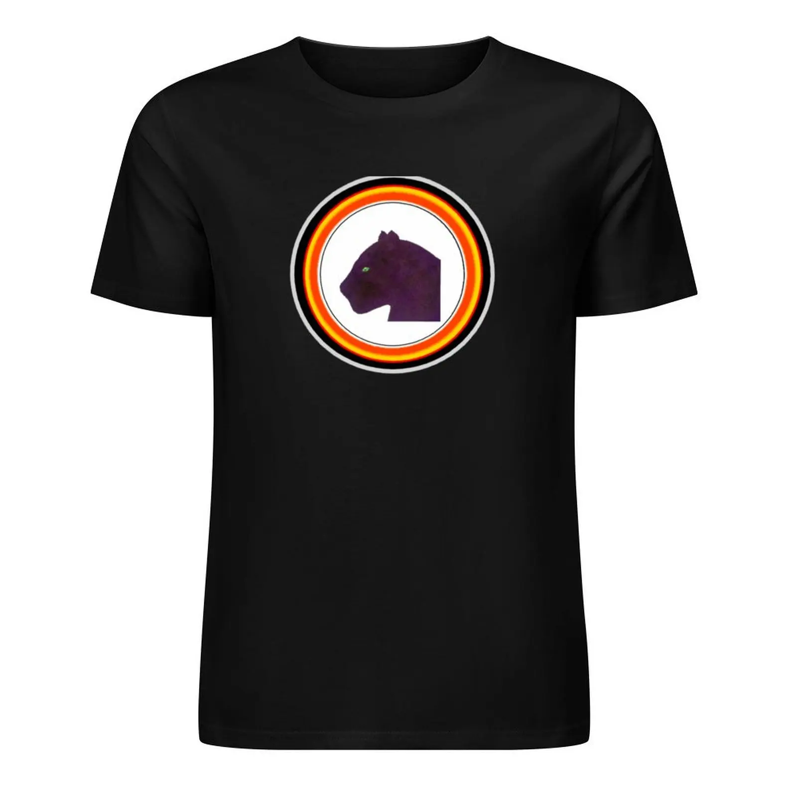 

Panther in a Circle T-Shirt anime tshirt graphics vintage graphic tee summer top mens graphic t-shirts anime