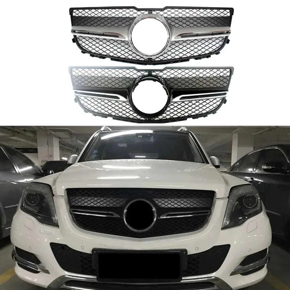 Car Front Racing Billet Bumper Grille Upper Facelift Grill For Mercedes-Benz X204 GLK Class 2013 2014 2015