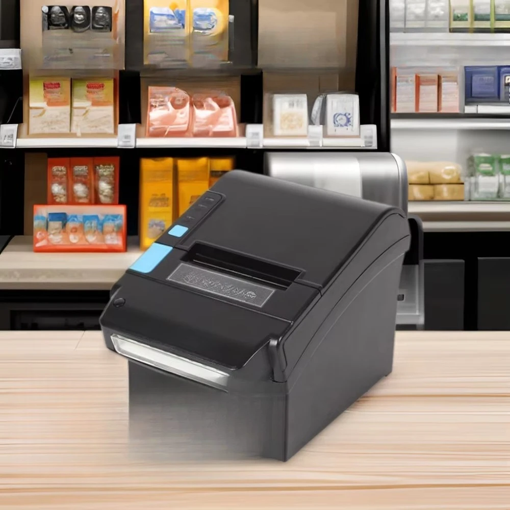 New 80mm Thermal Receipt Printer With Uv Money Detector Cash Detector Bill Ticket Printer