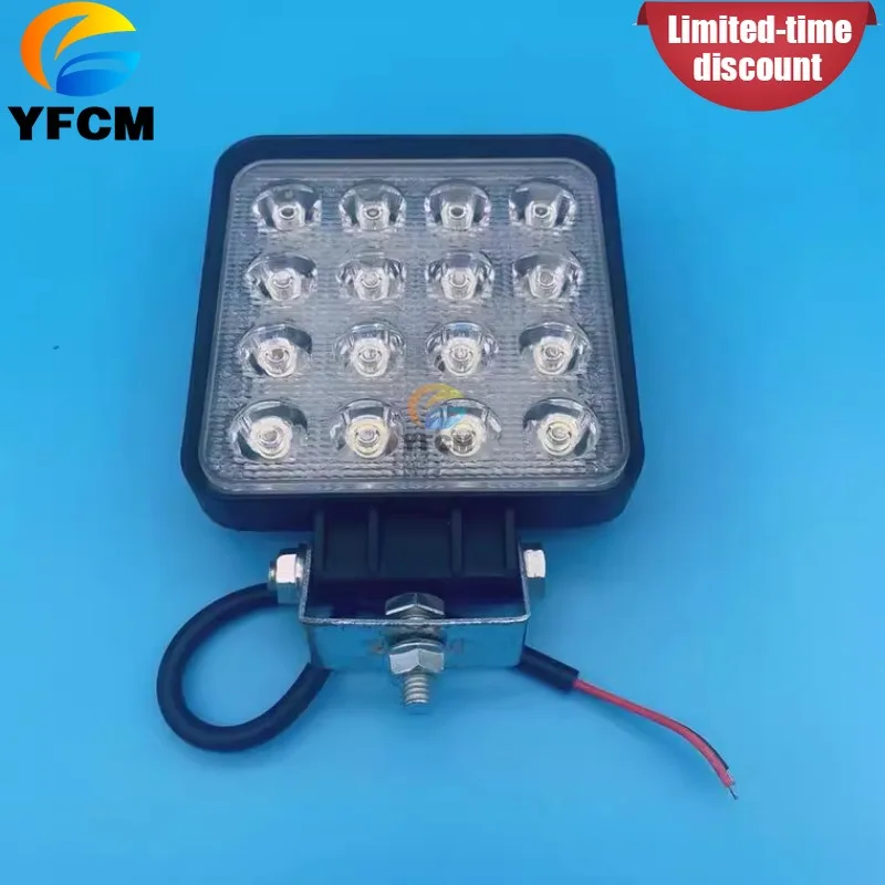 Excavator Headlight LED Light 12v24v Excavator Working Arm Light Super Bright Construction Truck Forklift Loader Astigmatism