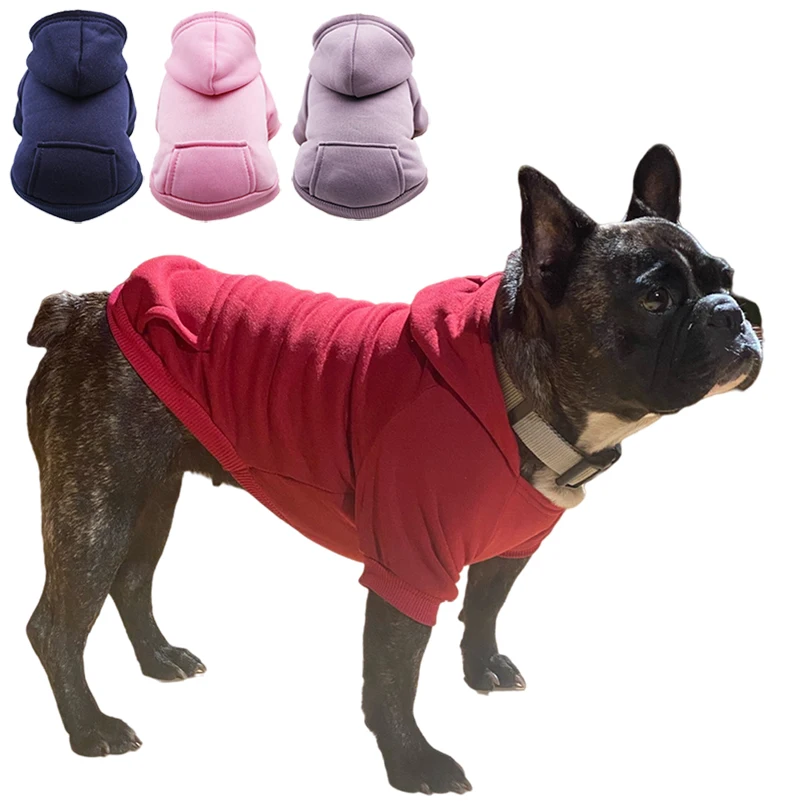 

Winter Warm Dog Hoodie for Small Medium Dogs Jacket Puppy Cat Coat French Bulldog Chihuahua Yorkie Pet Costume Pug Outfits