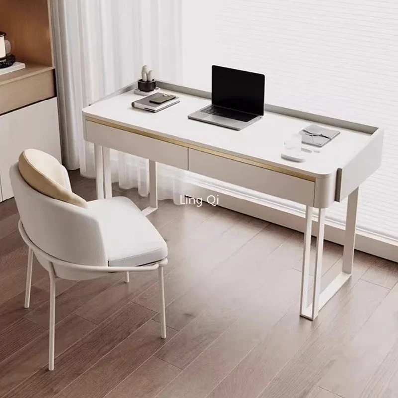 

Free Shipping Luxury Office Desk White Reception Student Home Computer Desks Executive Secretary Mesa Escritorio Desk Furniture