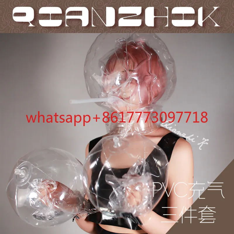 

TPU inflatable gloves, inflatable head cover, restricted neck cover, double-layer double chamber