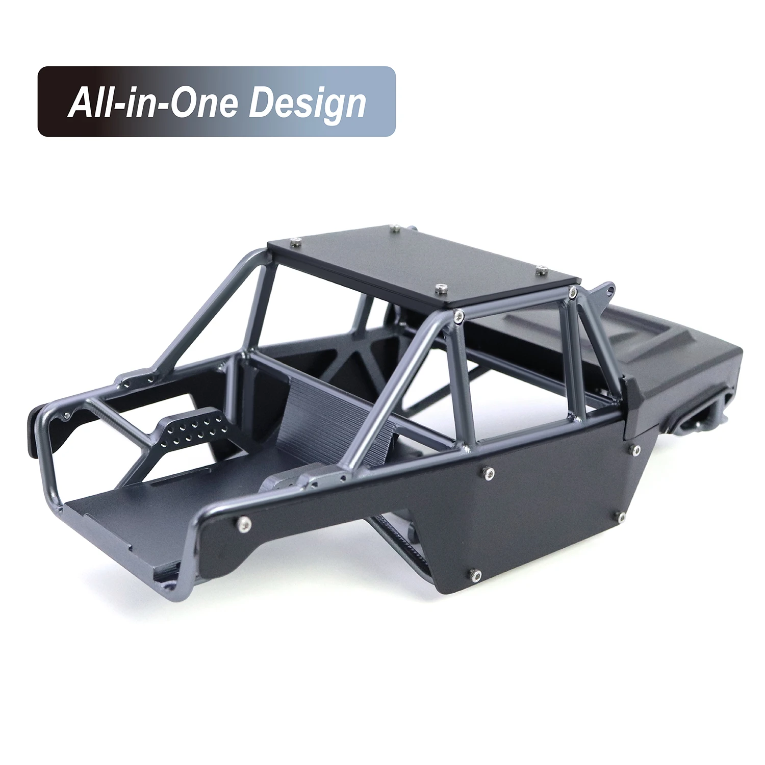 Aluminum Alloy Roll Cage Body Shell Frame Chassis One Piece Tube For 1/24 Axial SCX24 Ripper Bronco JLU B-17 C10 Upgrade Part