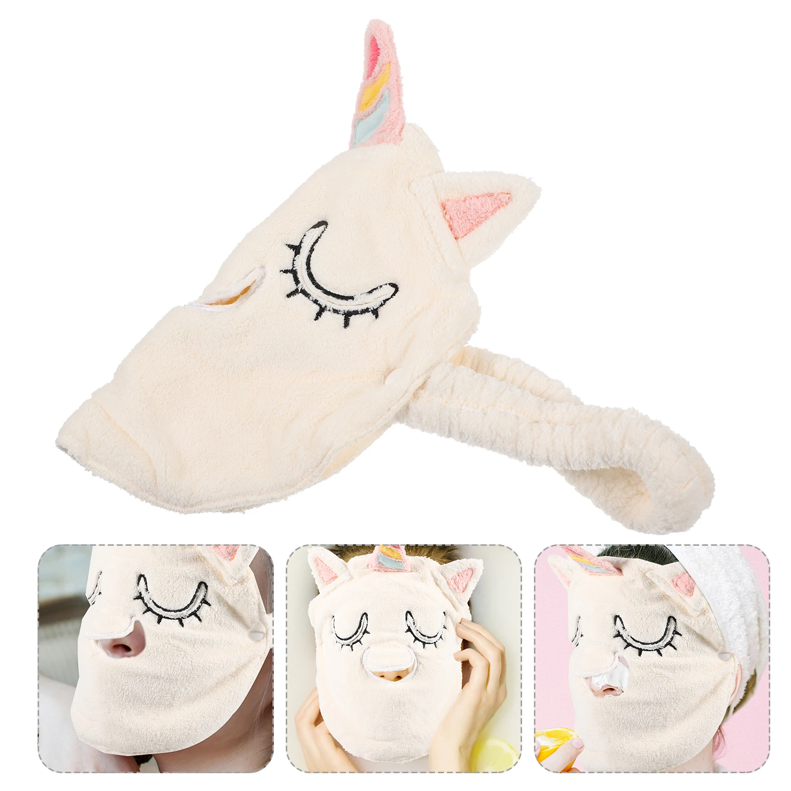 

Thickened Face Towel Mask Facial Steamer Hot Compress Coral Fleece Skincare Tool Spa Beauty Supplies Steam Mask Towel Soft