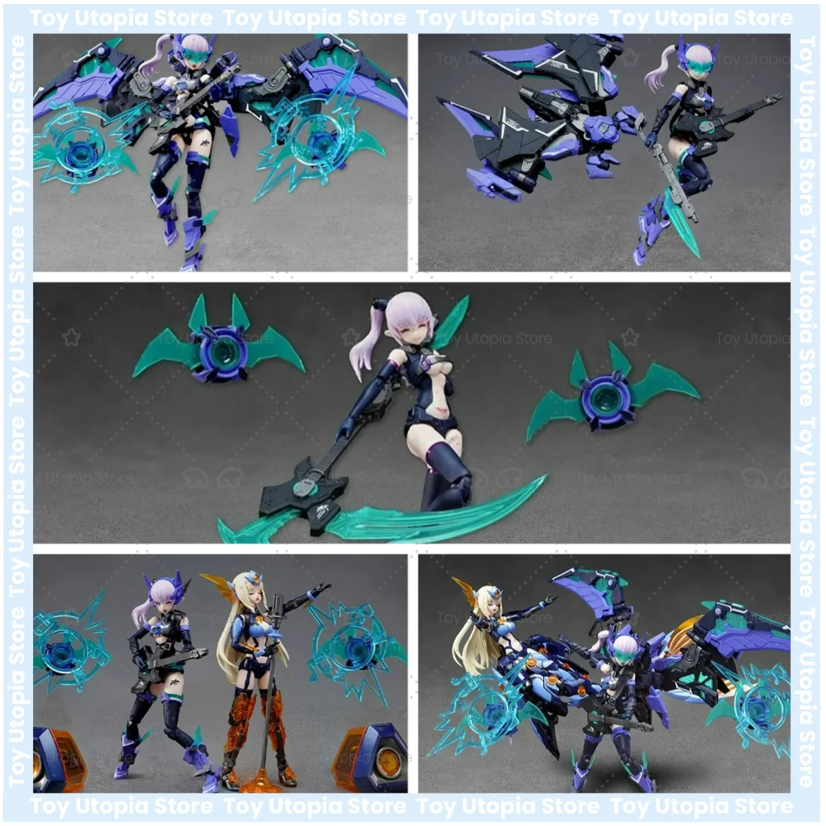 En stock MARIA STRAUSS Nuke Matrix CF07 CYBER FOREST B.A.T. ATTACADOR SONIC Modelo de máquina de ensamblaje, juguete coleccionable