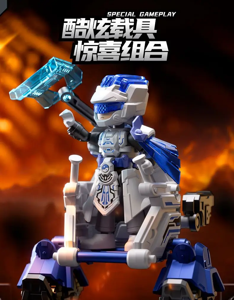 ใหม่ Blokees Hero Unlimited Starlight Edition No.7 ระเบิดกล่องตาบอดประกอบคอลเลกชันรูปตุ๊กตาที่กําหนดเองเด็กของขวัญวันเกิดของเล่น
