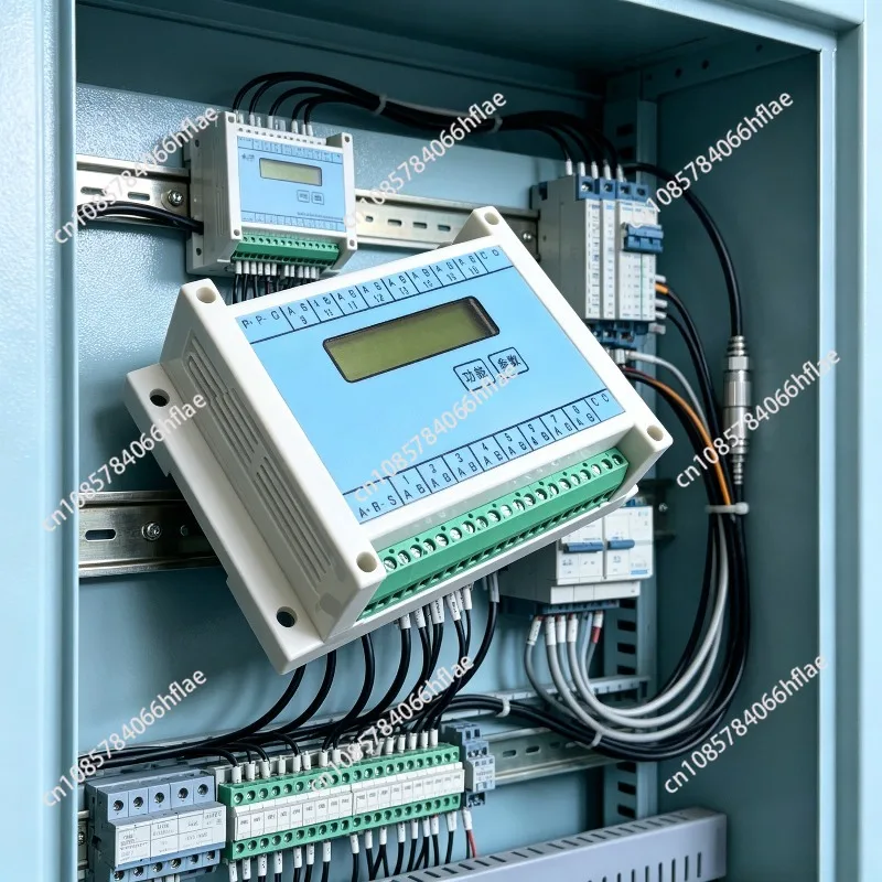 16-Channel Isolated Temperature DAQ Module, Pt100 K-type 4-20mA 16-bit LCD RS485 Modbus RTU