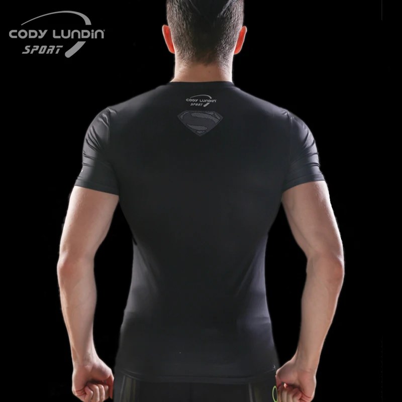 2022 Men Compression T-shirt Elasticity Fitness Tights Quick Dry Short Sleeve TShirt Summer Men Jogging Quick Dry Tee Top Clothi