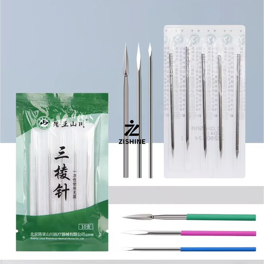 10/50Pcs Disposable Acne Needle Sharp Triangular Tip Pimple Popper Tool Kit For Deep Pore Cleansing Blackhead Whitehead Remover