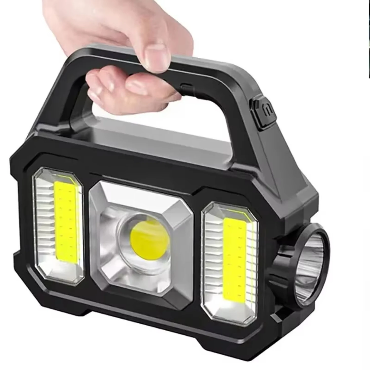 

Solar Rechargeable Flashlight Zoomable Waterproof Brightly Light Portable Powerful Lantern Camping