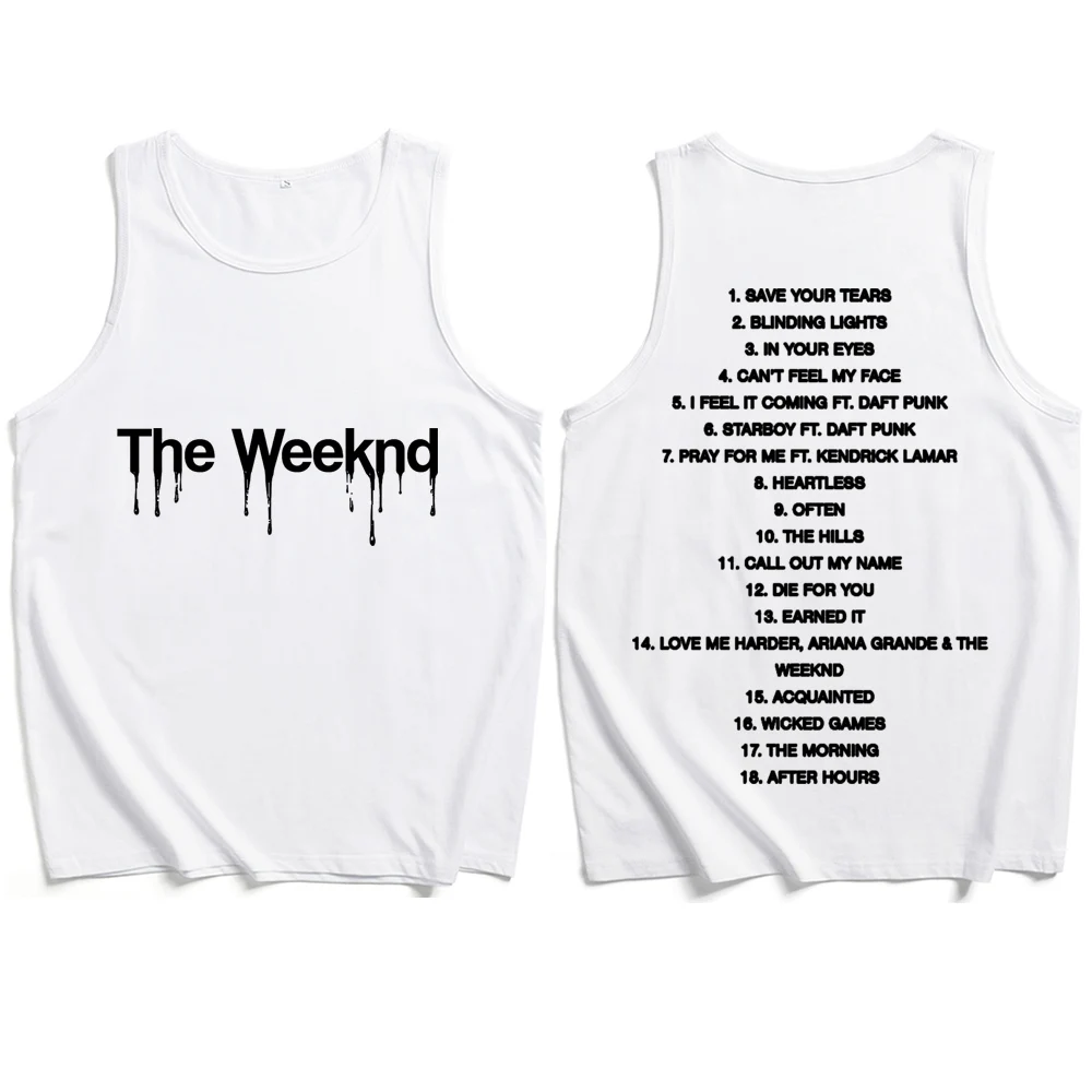 The Highlights The Weeknd 2024 Tank Tops Vest T-Shirt Unisex T-shirt Sleeveless Summer Casual Regular Printing