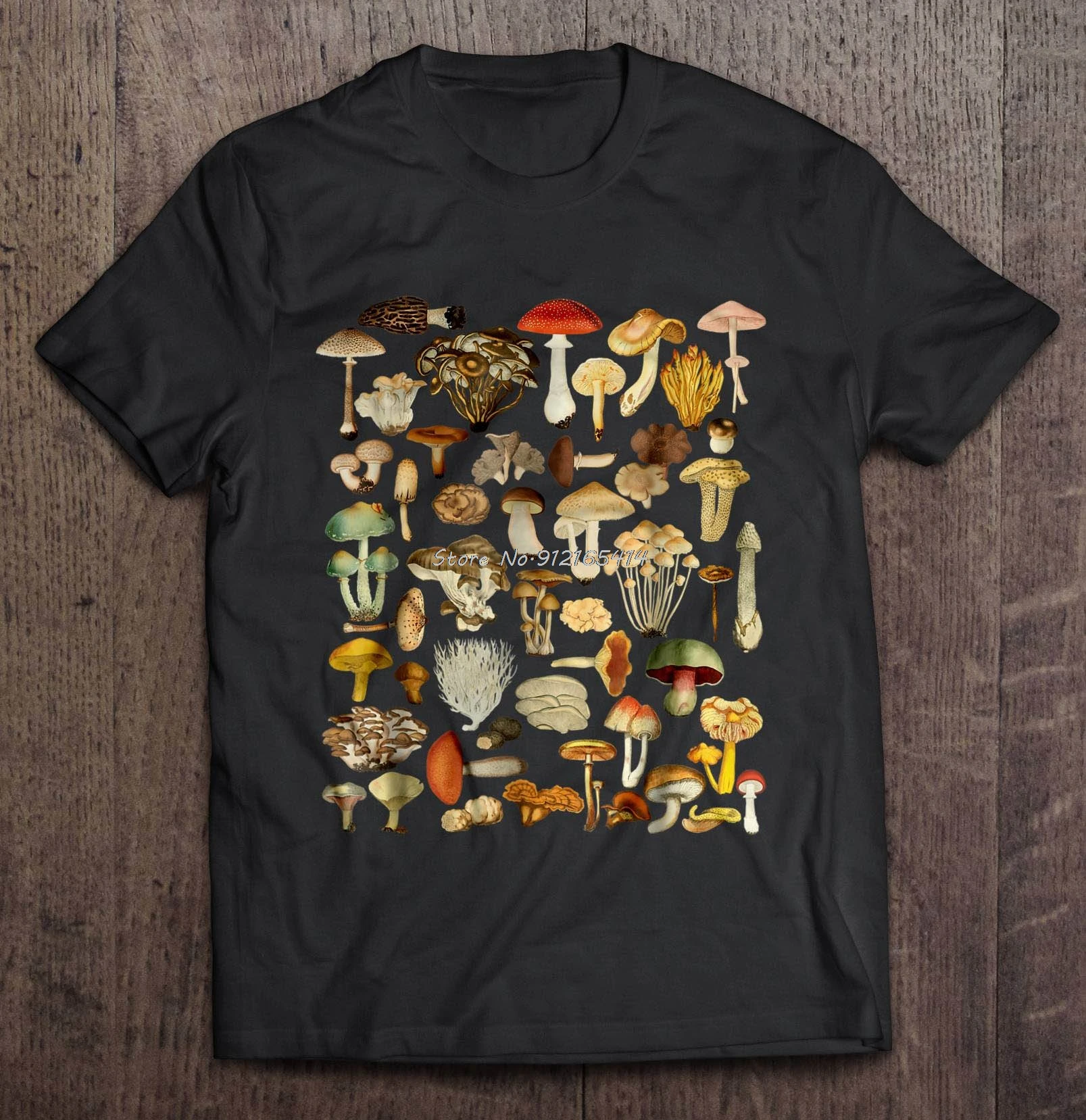 Camiseta divertida para hombre, camiseta a la moda, camiseta de micología con hongos de forrajeo de setas para mujer, camisetas de algodón para hombre, ropa de calle