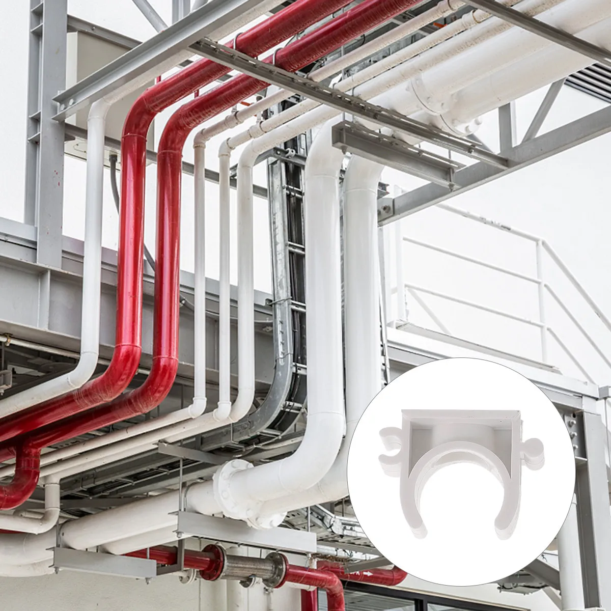 pvc-パイプクランプ-u-字型サポート電気技師用チューブワイヤー壁固定ホルダー配管継手設置防錆