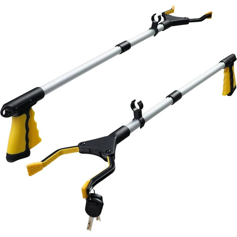 Grabber Reacher Tools, Foldable Assist Tool for Trash Pick Up with Magnetic Tip, Rotating Gripper, Reacher Grabber,Litter Picker