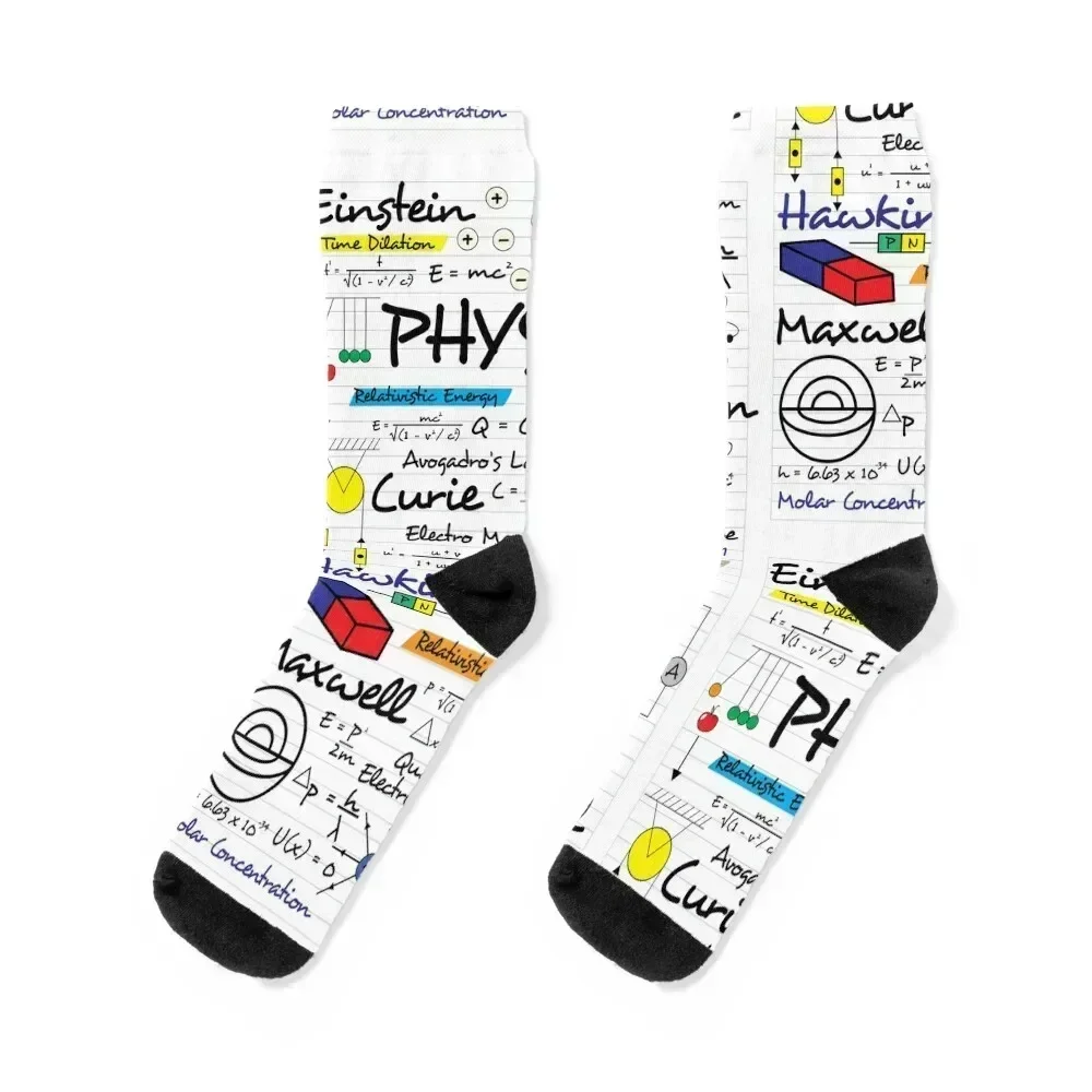 

Physics is Here Socks Climbing Soccer cycling hiking Mens Socks Women's