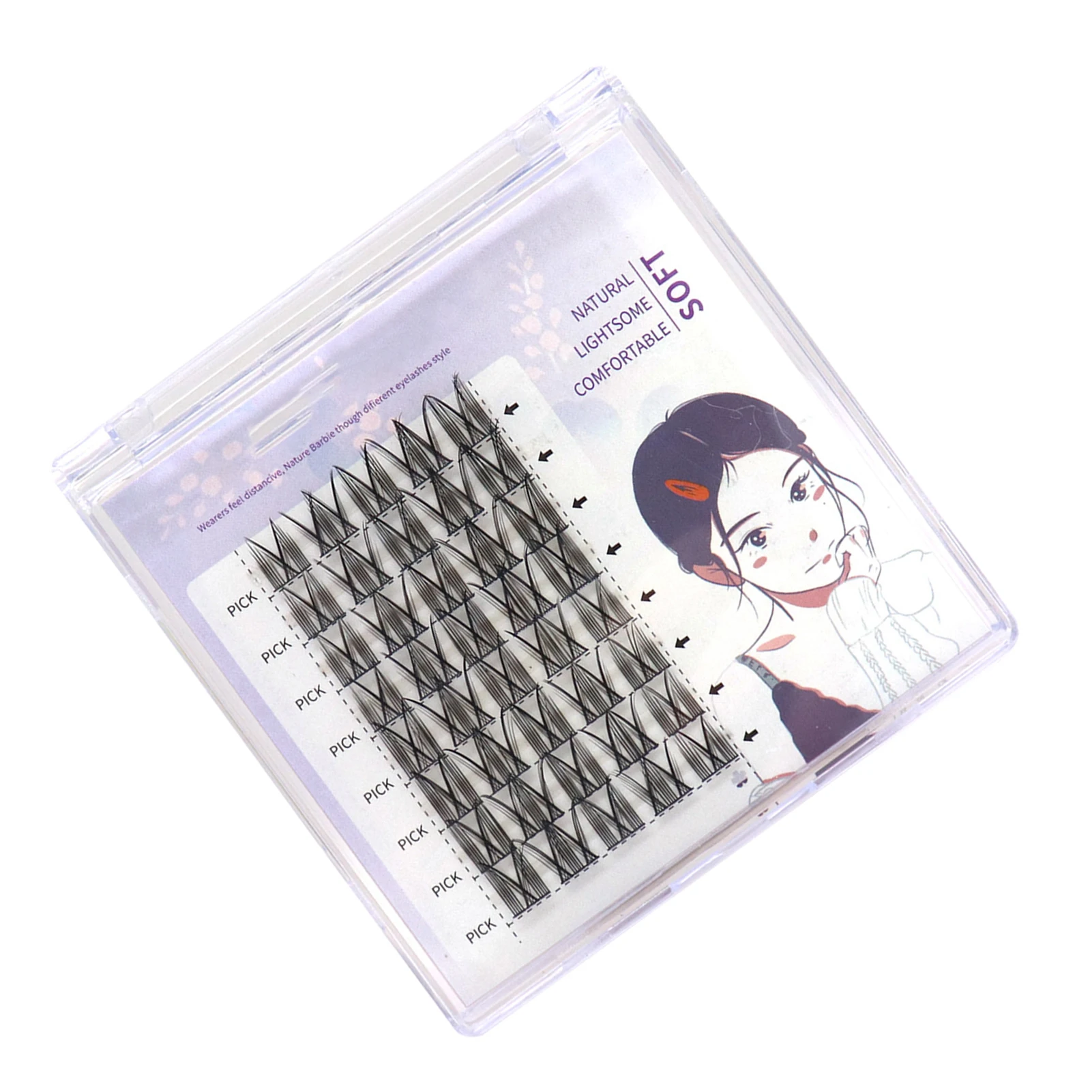 Long False Eyelashes for Women Eyes Looking Bigger Brighter Fuller for Party Cosplay Makeup Supplies PR Sale