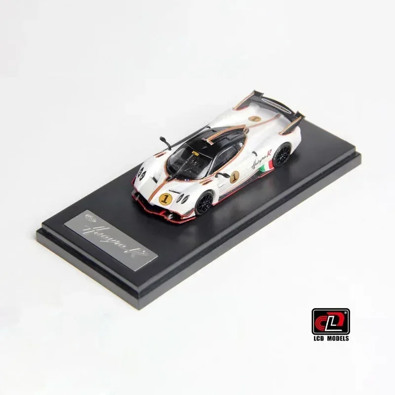 Pagani Huayra R-vehículo de juguete de aleación, modelo de Metal fundido a presión, LCD 1/64, regalos