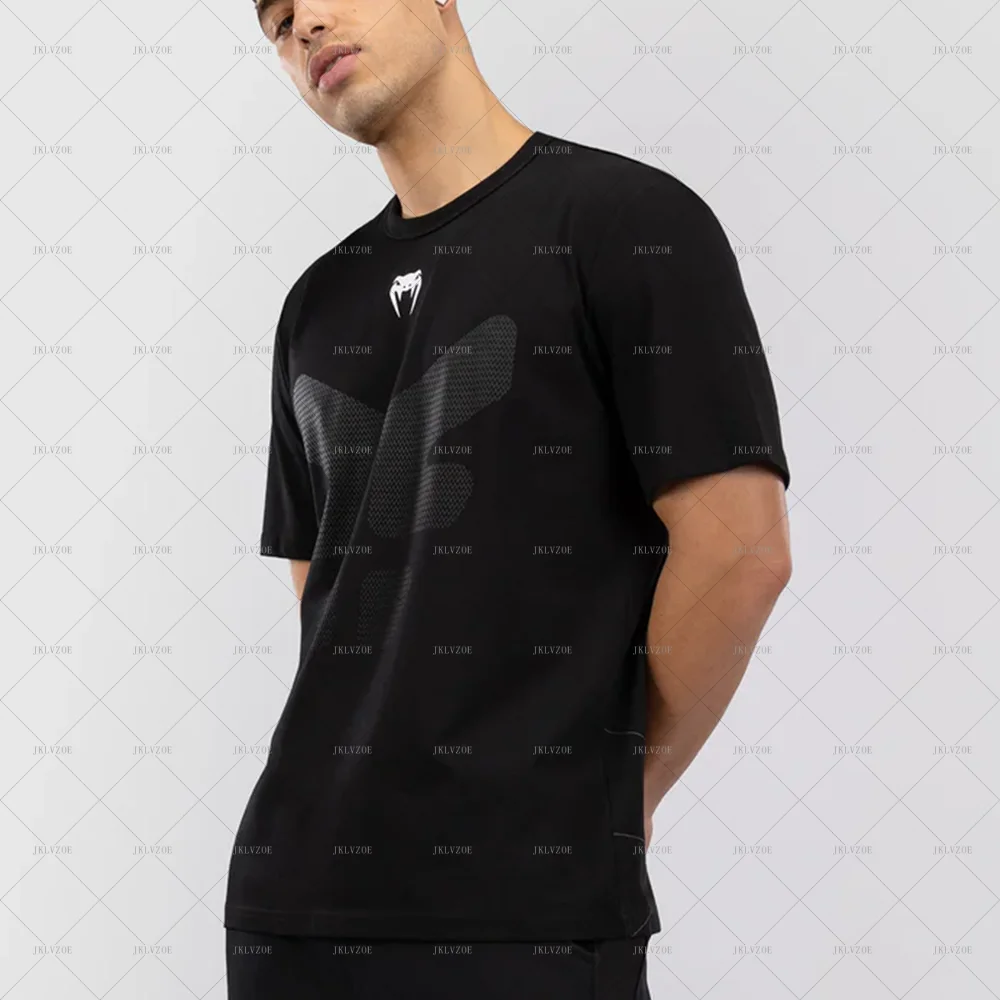 

25 New Thai Boxing Training Camp T-Shirt Men's Muay Fight Fitness Sports T-shirt 3D Breathable 3D Casual Combat Training Clothes