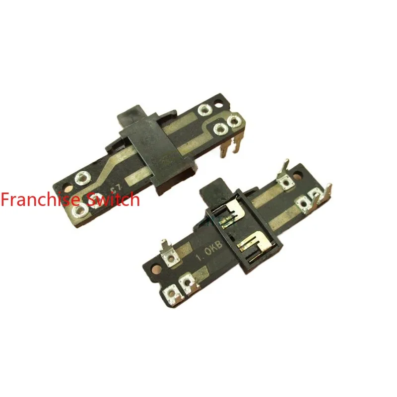 

50PCS Total Length 35MM Shank Height 4MM 10K B10K In-line Horizontal Dual Direct Sliding Potentiometer,