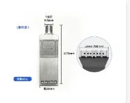 Stainless Steel 727 973 920 921 Flat Air Knife Nozzle 1/4'' 16 Holes Compressed Air Blowing Nozzle Jet Clean Blow Dry Nozzle