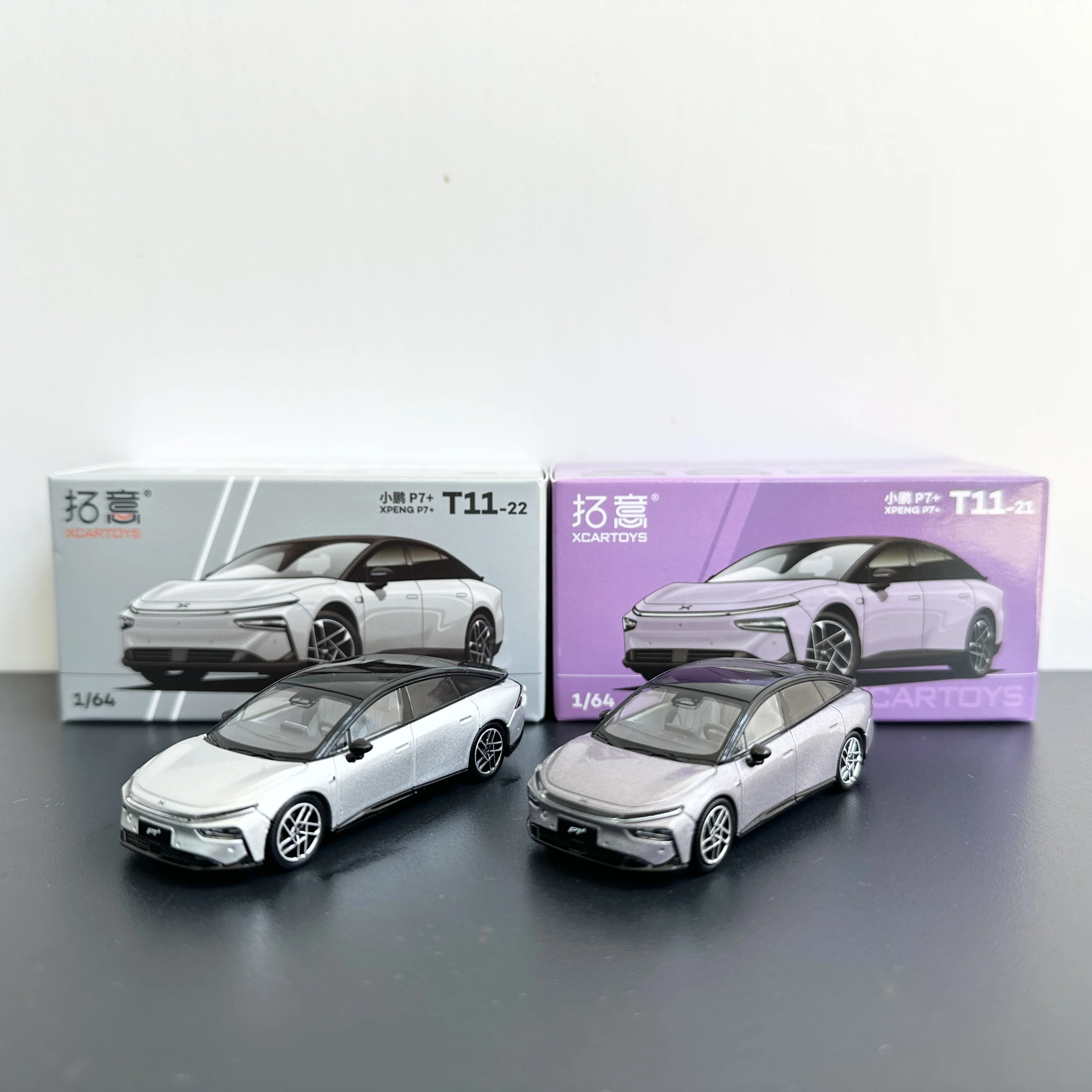 

1:64 Xiaopeng P7 + Car Model, Tuoyi, New Energy Car, Simulated Alloy Car Model, Mini Model