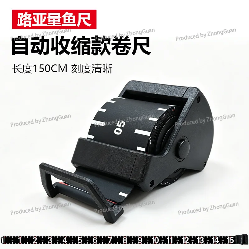 Measuring Fish Ruler Automatic Shrinkage Luya Tape Measure Design Fishing Gear Portable Pvc Material