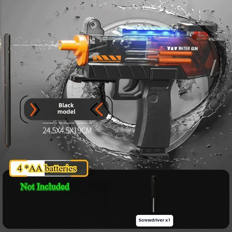 Pistolet à eau électrique à grande vitesse, jouets continus pour enfants, éclaboussures automatiques, jeu de plage pour enfants, piscine, jeu de plein air pour garçons