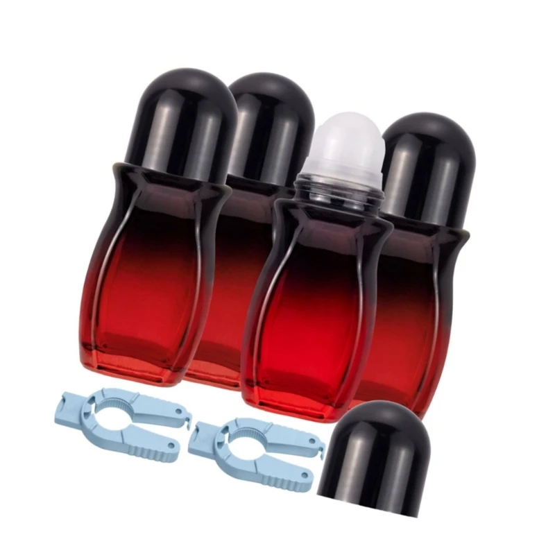 

Cosmetic Roller Container Travel Friendly 50ml Glass Roller Bottles Leak Proof Design For Scent Cosmetics