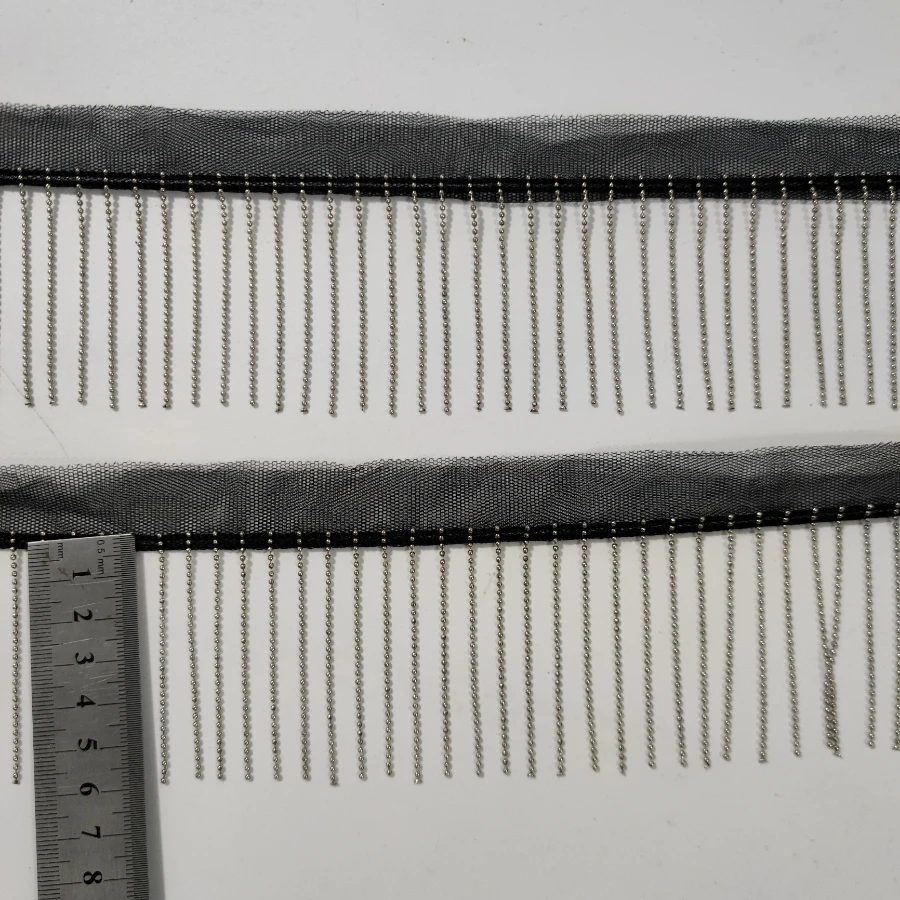 

Серебряная цепочка с бусинами, широкая тесьма с кисточками 6 см, аксессуары для шитья своими руками, товары для рукоделия и декора из Фоан, Гуандун, Китай