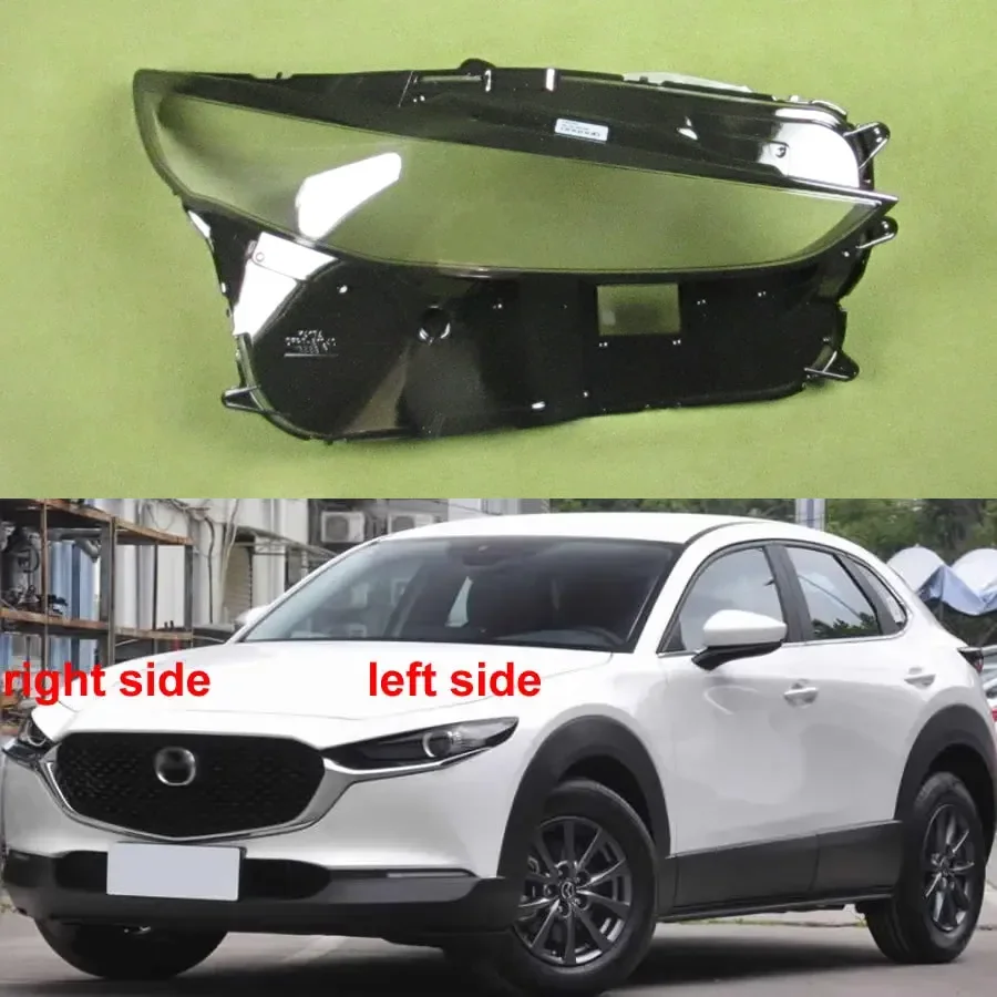 For Mazda CX-30 2020 2021 2022 2023 Car Accessories Headlight Lens Cover Transparent Lampshade Headlamp Shell Plexiglass