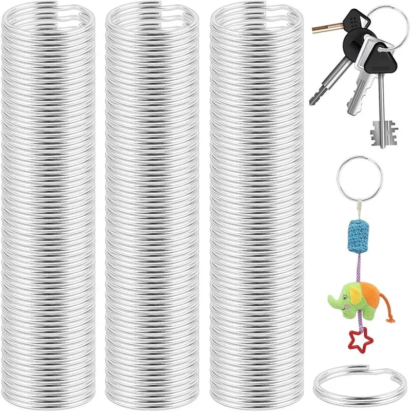 

DIY Jewelry Crafting Kit- 1500PCS Split For Key Rings In Silver Bulk, Metal For Key Chain For Art Projects Dog Pet Collars
