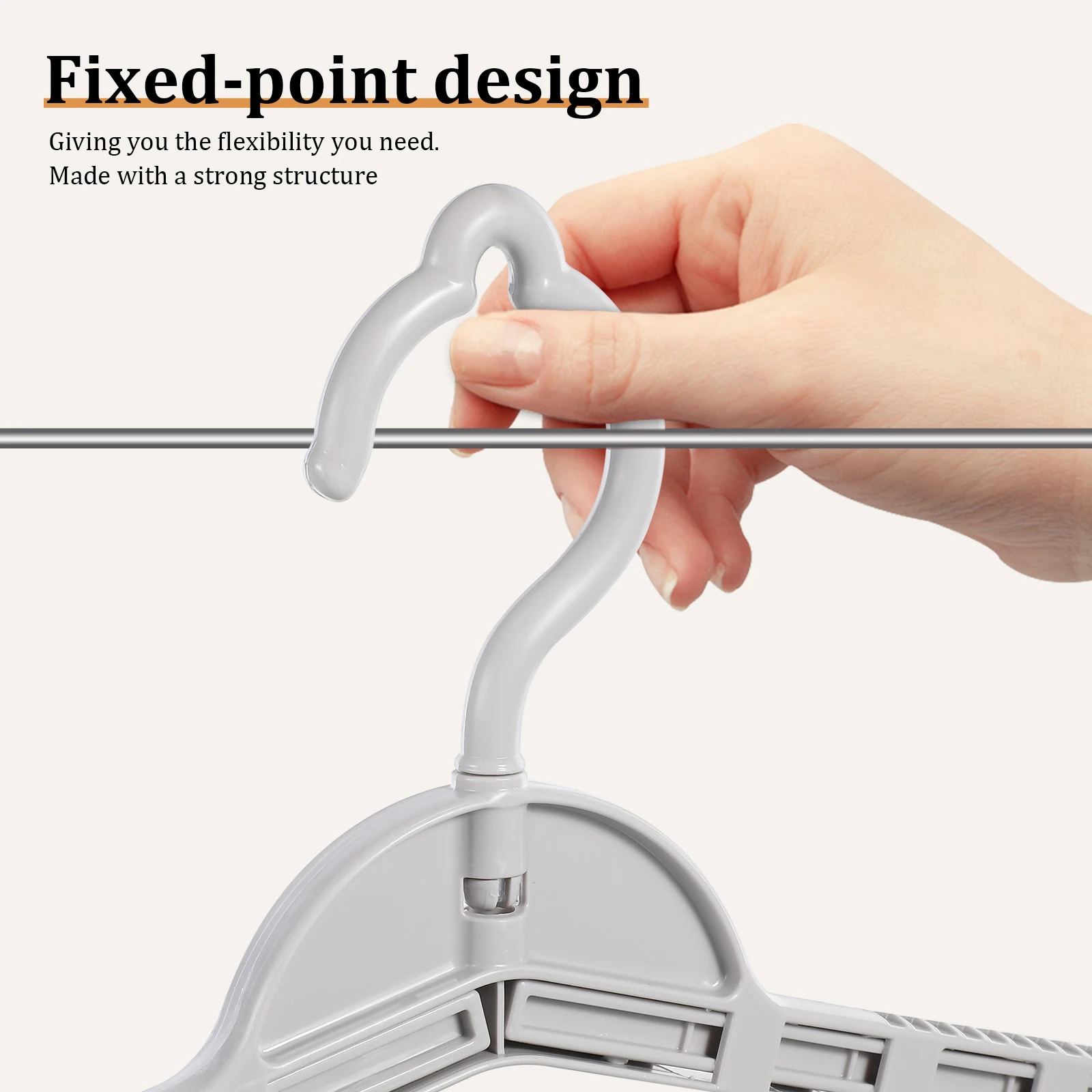 

8 Pcs Telescopic Hangers Extra Wide Retractable Clothes Hanger Foldable Drying Clip For Sheets Towels Strong PP Multi Functional
