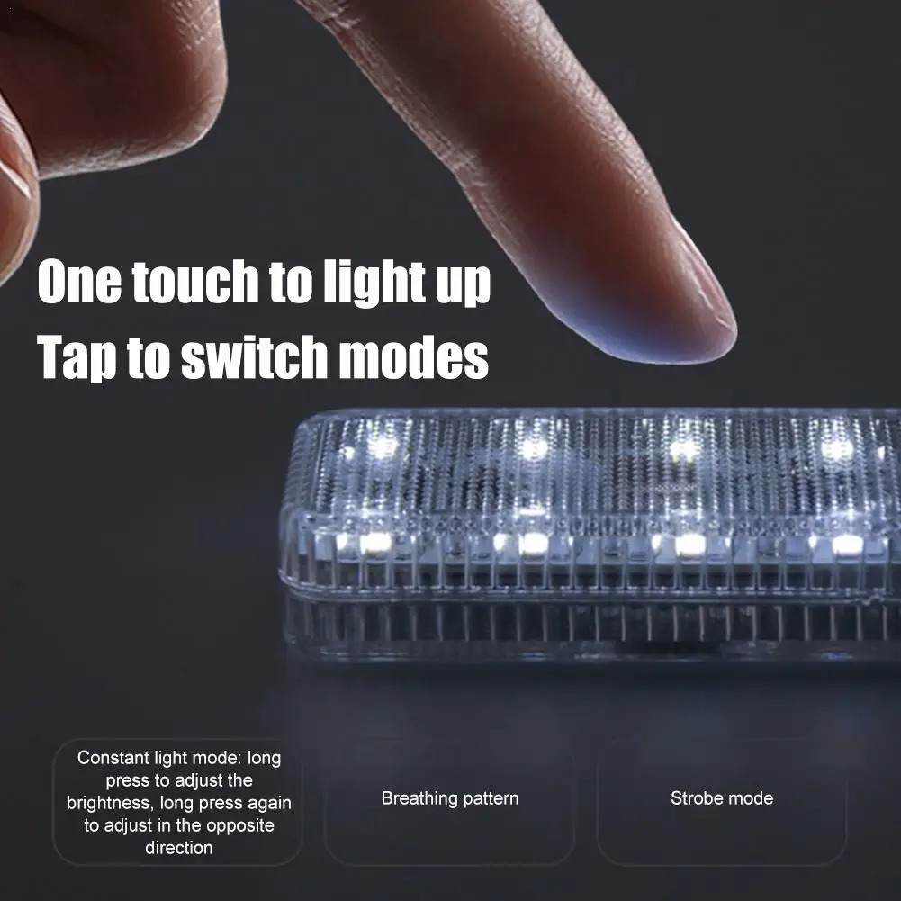 

Multi Color Car Mini Touch Light USB Rechargeable Portable Reading Night Light Wireless Magnetic Car Ceiling Ambient Lights