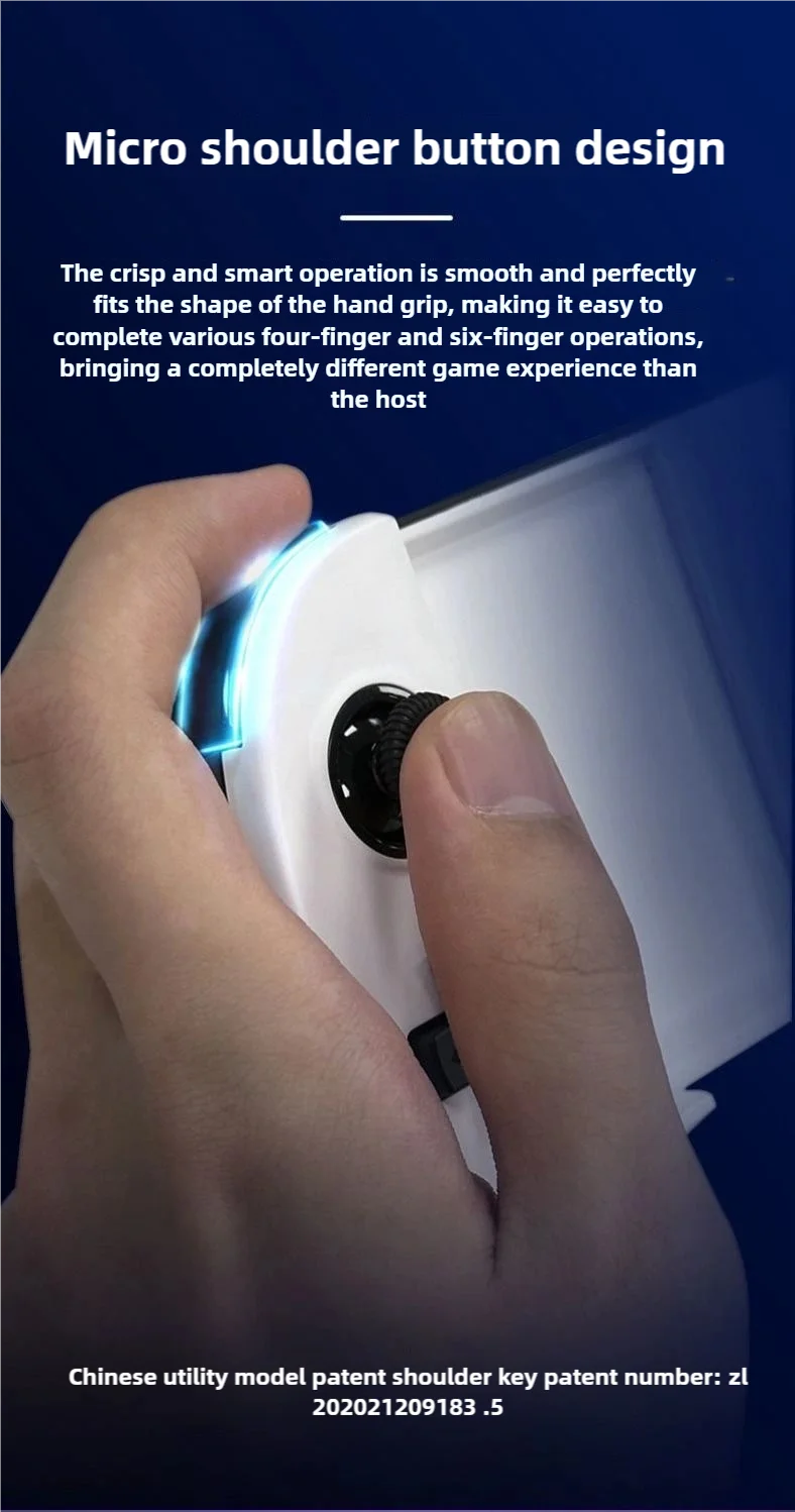 لوحة ألعاب جديدة قابلة للتمدد من Shanwan لوحدة تحكم ألعاب بلوتوث Steam/PC/Android/IOS مع عصا تحكم القاعة/4 مفاتيح خلفية/3 أوضاع للسرعة
