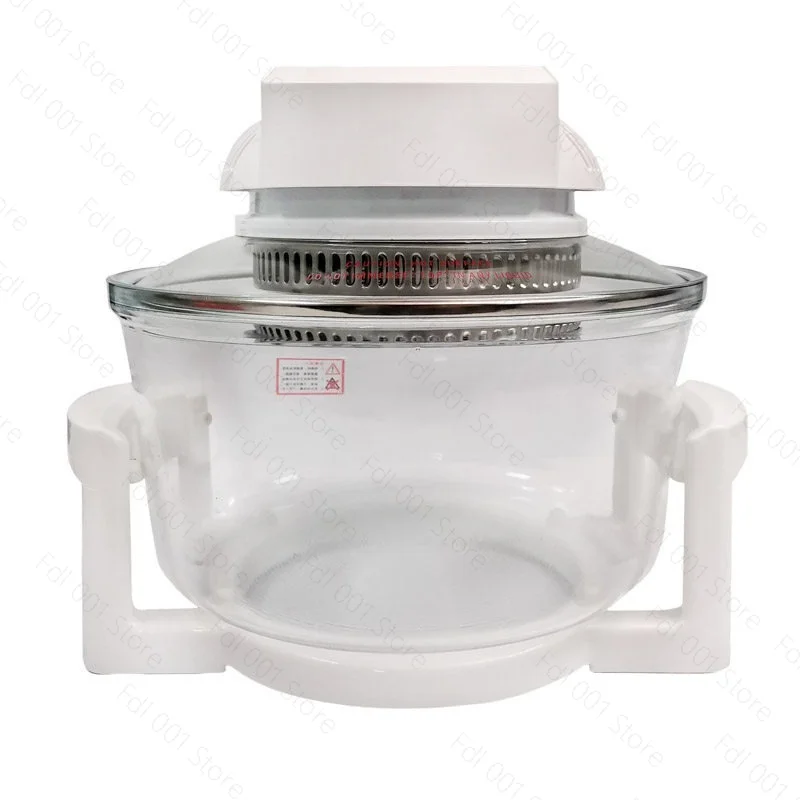 Glass Air fryer Light wave furnace Large capacity household visual fries machine accessories Oven multi-function view 5