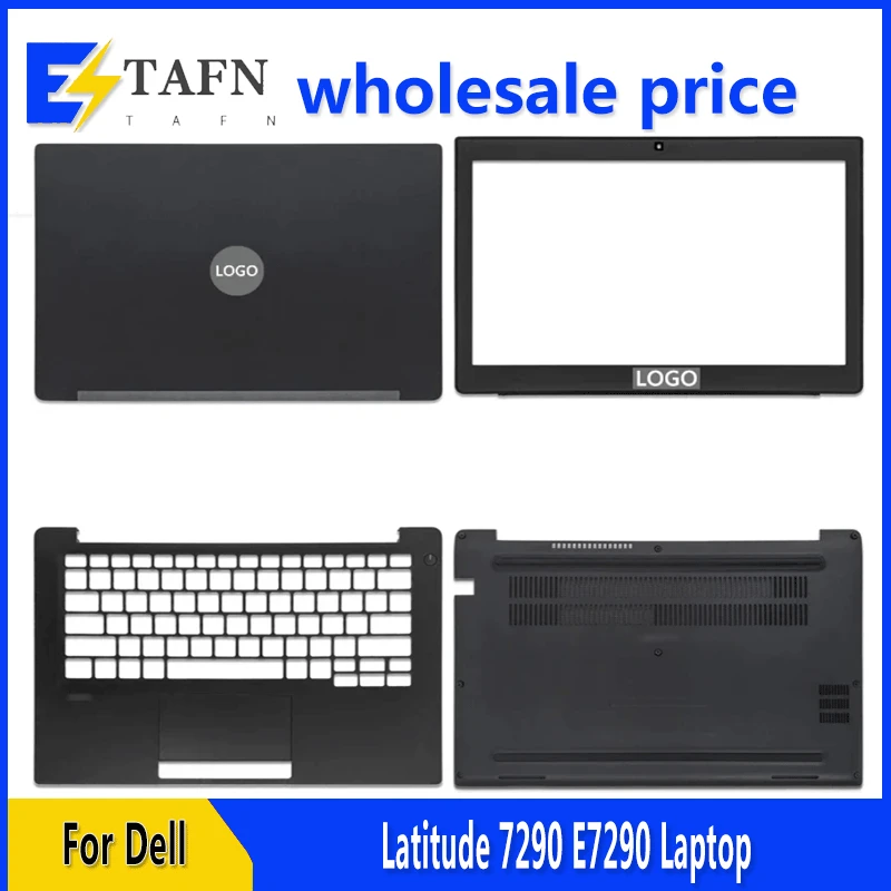 

New Original For Dell Latitude 7290 E7290 Laptop LCD Back Cover Front Bezel Upper Palmrest Bottom Base Case Keyboard Hinges