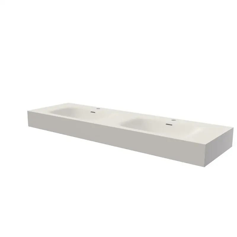 حوض الغرور ذو السطح الصلب من الراتنج الحجري لحوض الحمام - تصميم متين وعصري مع سهولة التركيب والصيانة