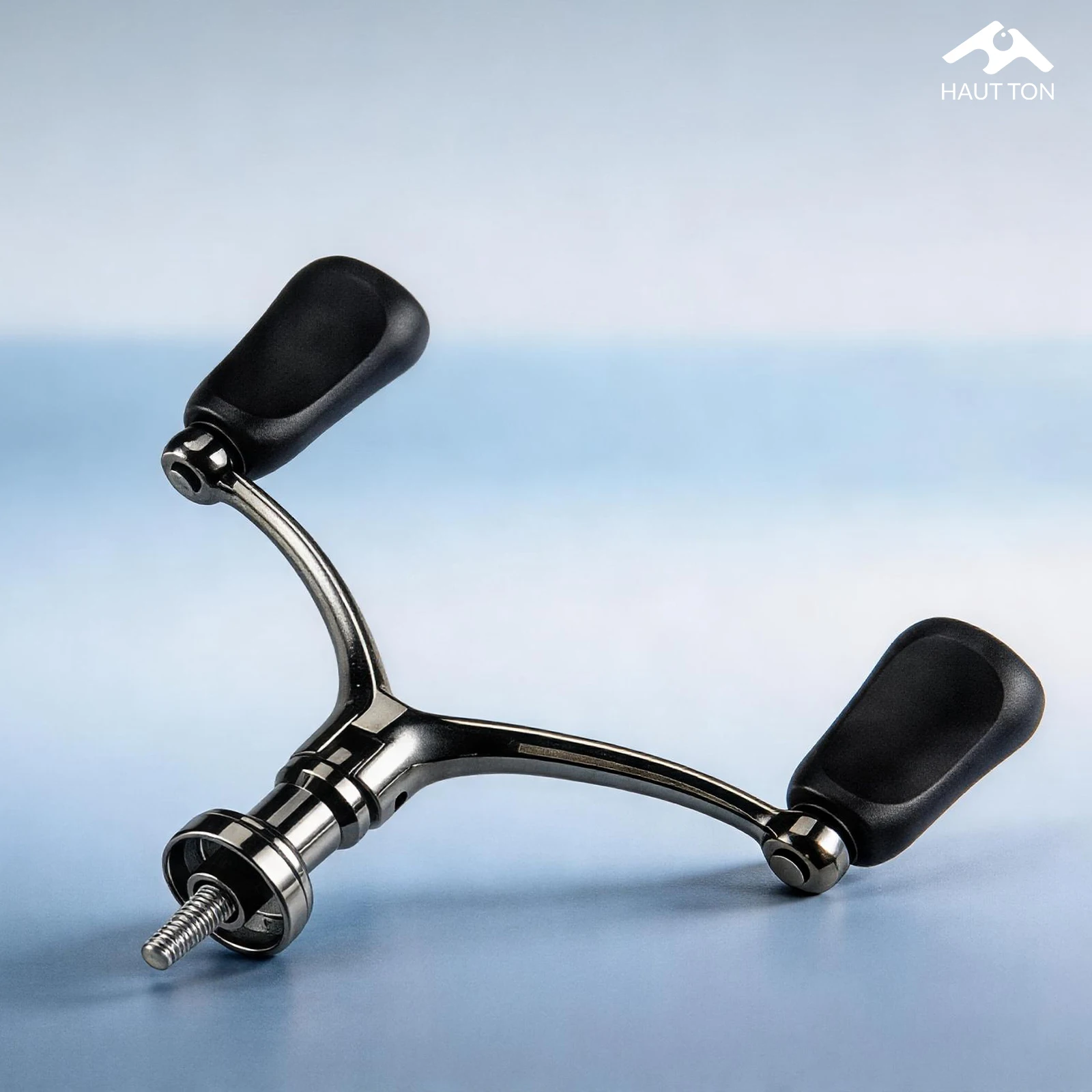 HAUT TON Metallischer, einschraubbare, faltbare Angelrollengriff aus hochfester Legierung, rutschfester Angelknauf, langlebiges, faltbares Design – Detail 9