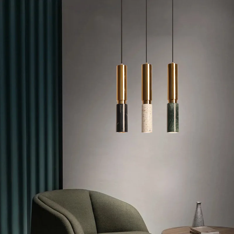 

Nordic Creative Bedroom Bedside Small Pendant Lamp Dining Room Aisle Corridor Bar Shop Marble Modern Minimalist Design Lighting