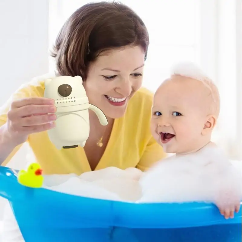 Baby Bath Rinse Cup Bath Water Pourer Baby Bath Rinser With Ergonomic Handle Bath Water Pourer Wash Hair Cup Bright Shampoo