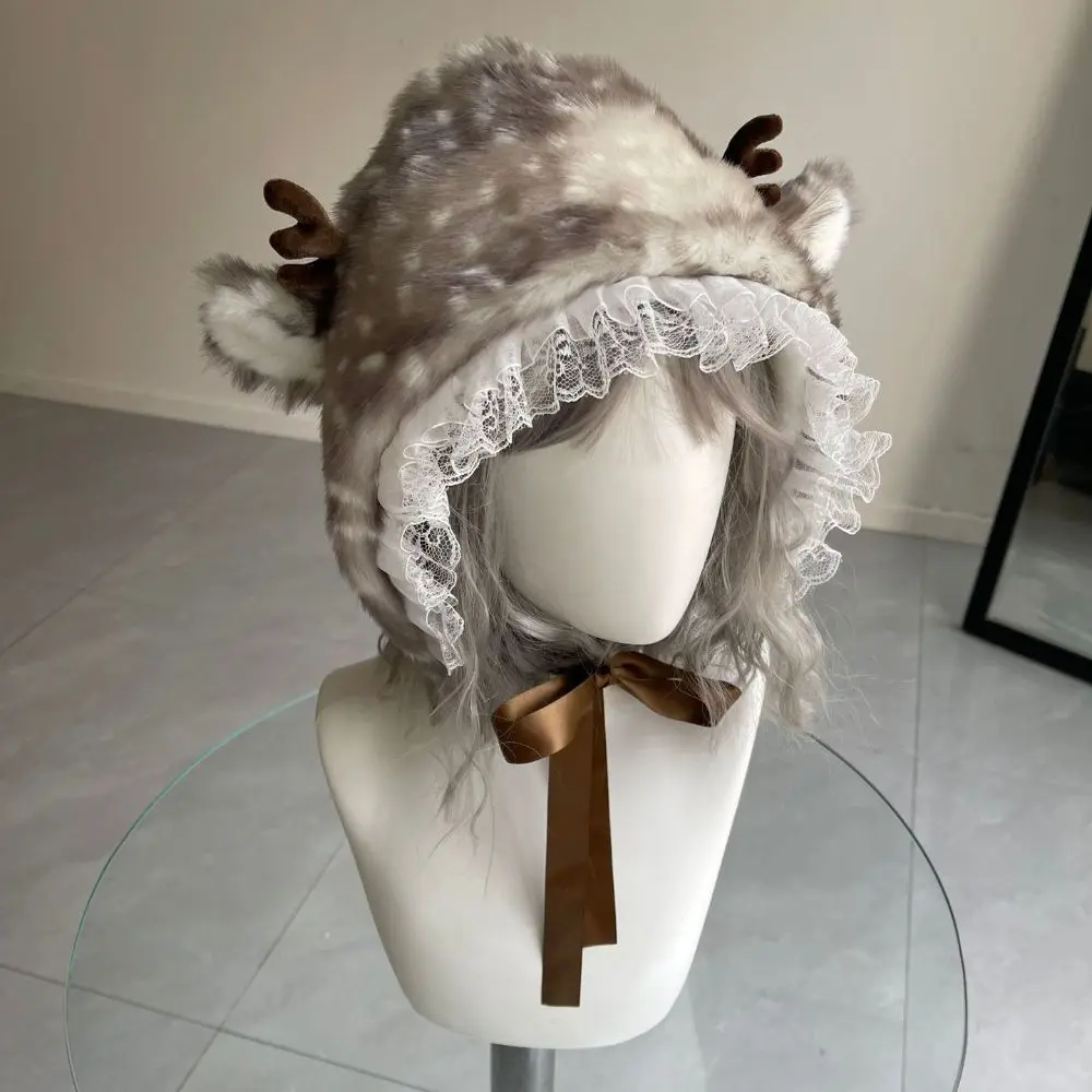 Thick Deer Pattern Faux Fur Scarf Leg Cover Faux Mink Fur Mink Fur Fake Collar Comfortable Fit Luxury Thermal