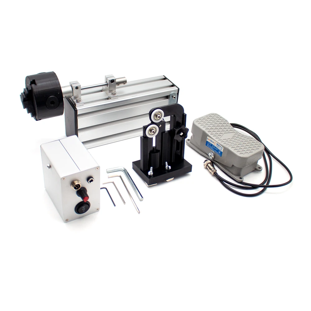 Portátil Pesca Rod Winding Machine Resina Epóxi Rotativa Colagem Ferramenta Construção Elcric-drive Machine Foot Switch